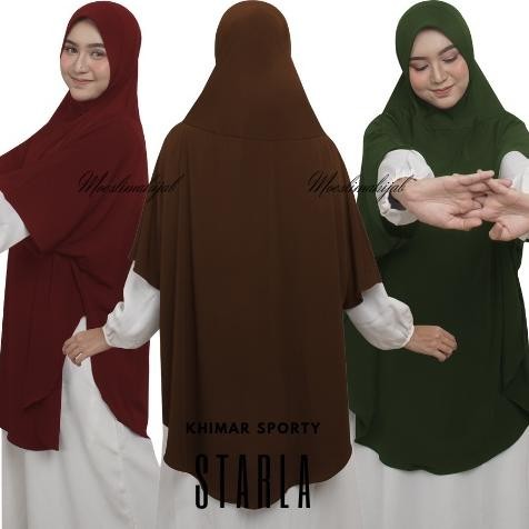 Termurah Jilbab Instan Sport Hijab Khimar Sporty Kerudung Olahraga Syari Pet Antem Jersey Premium St