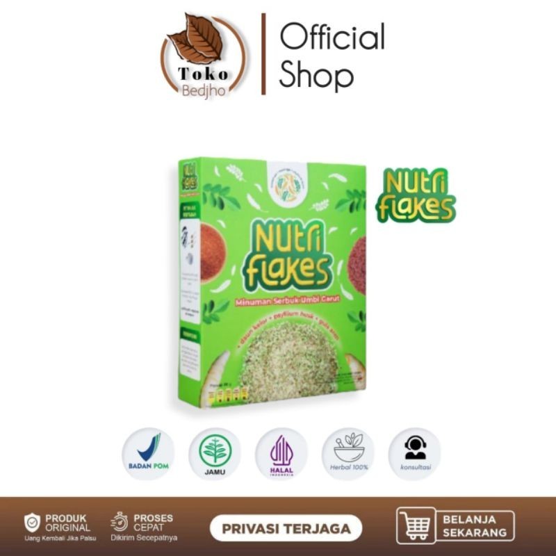 

NUTRIFLAKES SEREAL UMBI GARUT ATASI ASAM LAMBUNG 1 BOX 280 GRAM