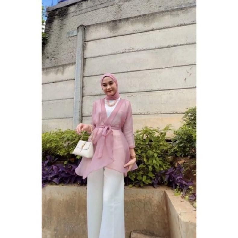 Promo Akhir Tahun Ready Stock Outer Organza / Outer Kondangan / Rompi Organza /Cardigan Organza Cod
