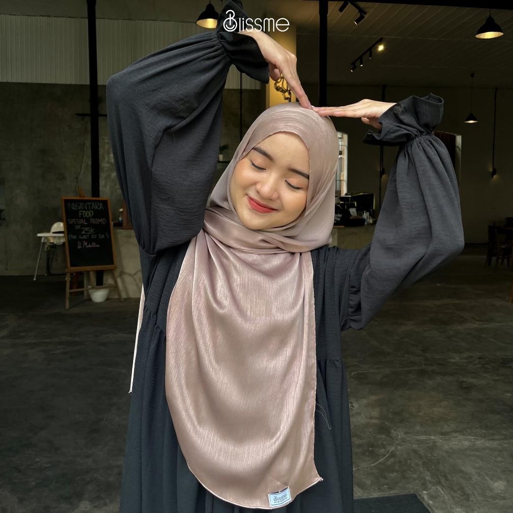 Termurah Blissme - Dareen Curve Shawl | Pashmina Silk Oval | Pashmina Oval Ala Malaysia | Pashmina S