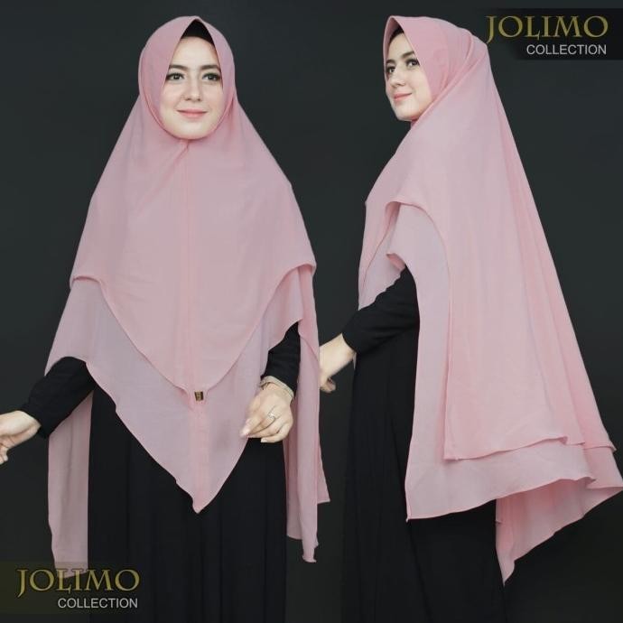 KHIMAR CERUTI BABYDOLL LV PINGUIN HIJAB SYARI 2 LAYER PET ANTEM