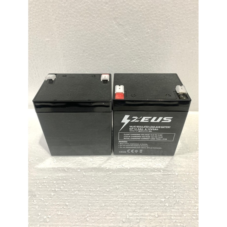 Aki 12v 5ah 12volt 5ampere Aki Mainan Anak Anak VRLA Zeus Accu Kering