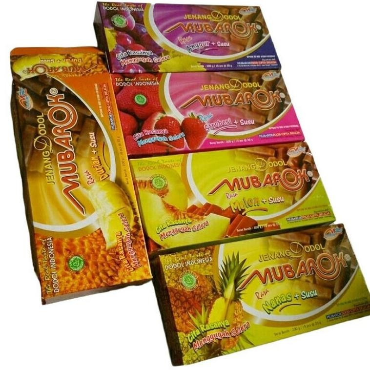 

Jenang Kudus Mubarok Aneka Rasa | Isi 50Pcs | Dodol Kudus | Dodol Kudus Mubarok Barangbaru