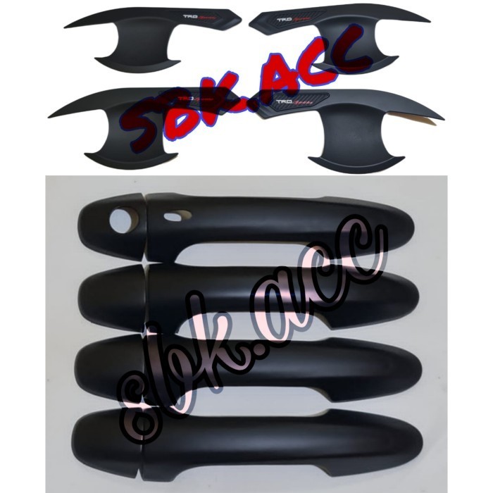 Paket Outer Yaris 2018-2022 TRD Sportivo Hitam & Door Handle Cover