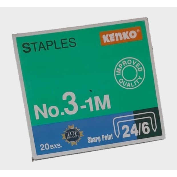 

Staples / Isi Stapler / Refill Stapler Kenko No. 3-1M Isi 20