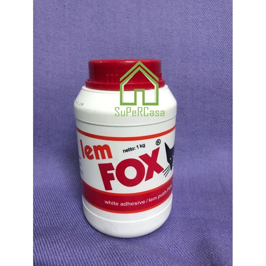 

Lem Fox Putih - Lem Kertas Kayu - Glue Pvac 1 Kg