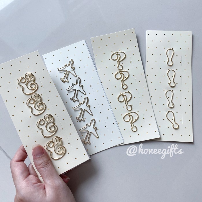 

R Clip Pembatas Buku Klip Kertas Tanda Baca Unik Scrapbook Metal