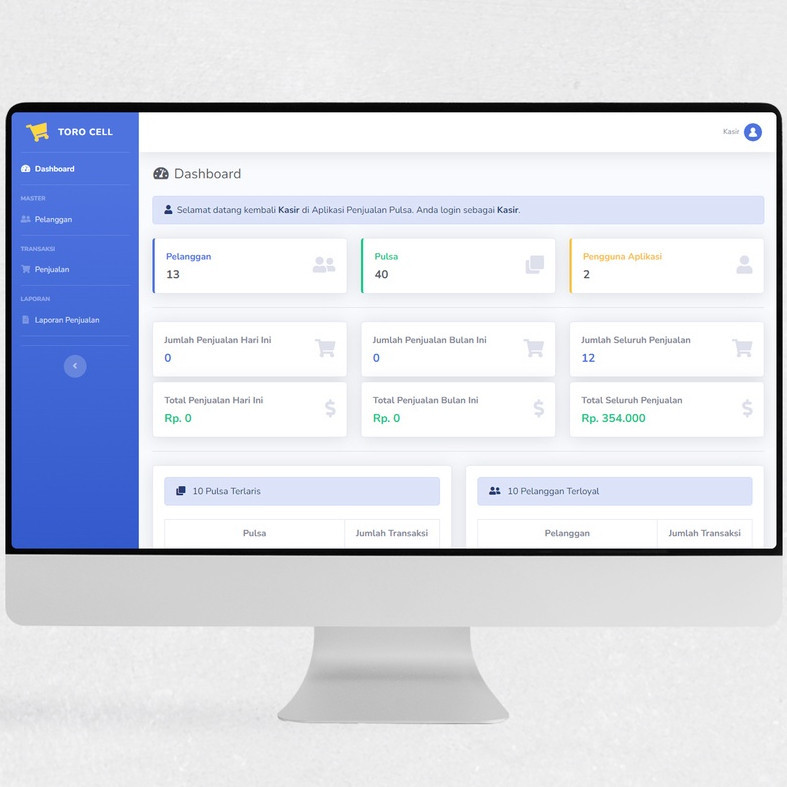 Sistem Aplikasi Kasir Penjualan Pulsa