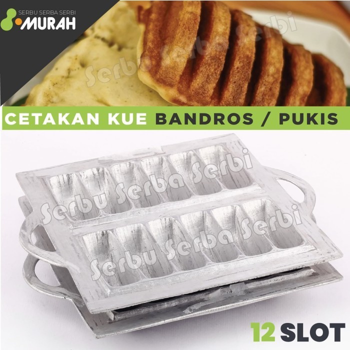 cusss order] Cetakan Kue Pukis 12 Lubang Murah Loyang Kue - Bandros