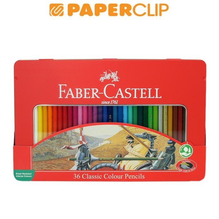 

Sil Warna Faber Castell Classic 115846 36C Tin Case