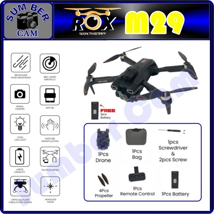 ROX M29 Mini Drone HD Dual Camera WiFi FPV