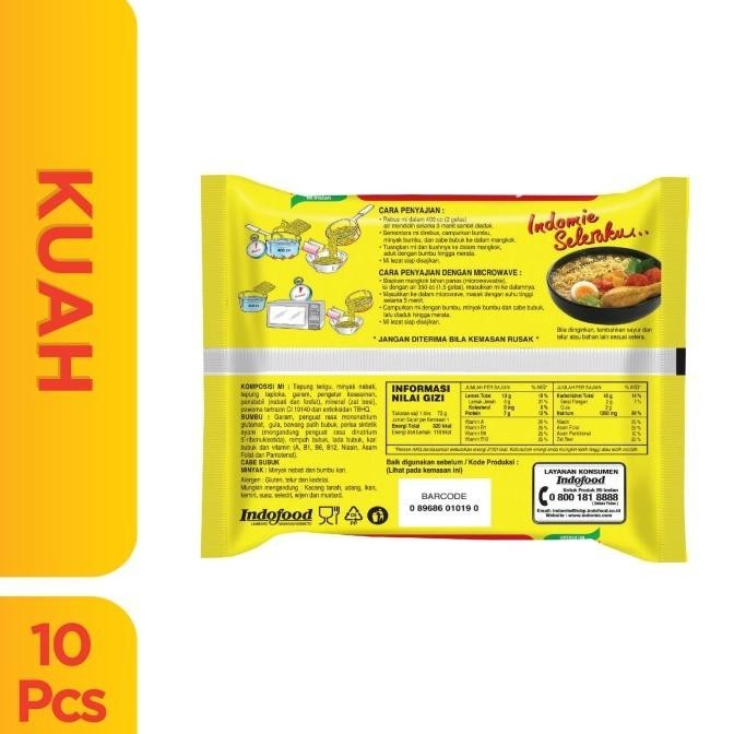

PROMO 10 PCS - INDOMIE KUAH KARI AYAM