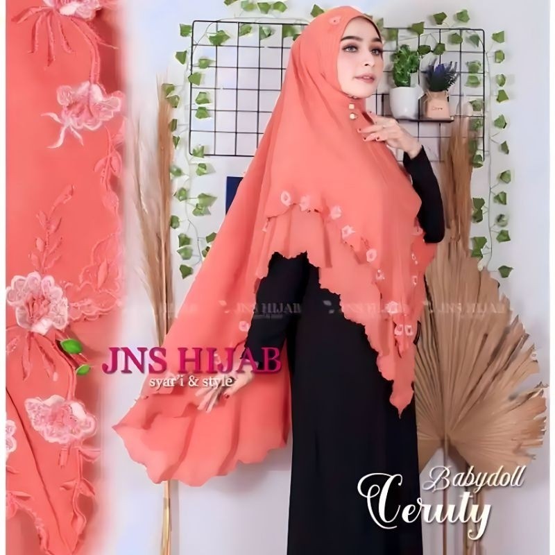 NEW PREMIUM DAILY HIJAB KHIMAR MALIKA//KHIMAR BORDIR//HIJAB CERUTY BORDIR ORIGINAL JNS HIJAB