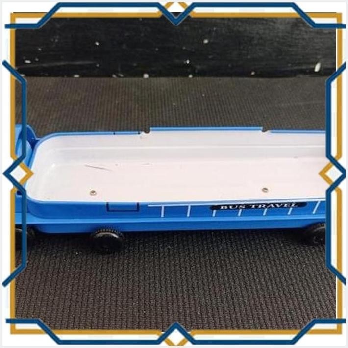 

[CHO] TEMPAT PENSIL KALENG ALAT TULIS SEKOLAH MODEL BUS TRAVEL