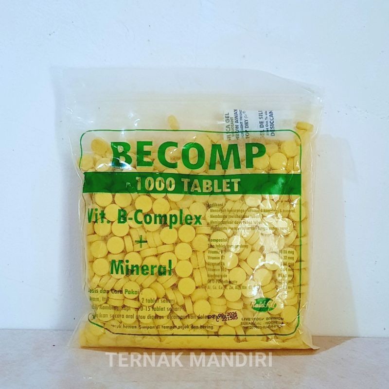 VITAMIN NUTRIPLUS HEWAN KESAYANGAN Becomplex isi 1000 tablet vitamin untuk sapi kambing dan domba