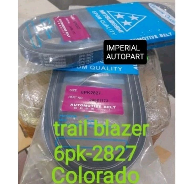 fan belt v belt fan belt trail blazer colorado 6PK-2827 6PK2827