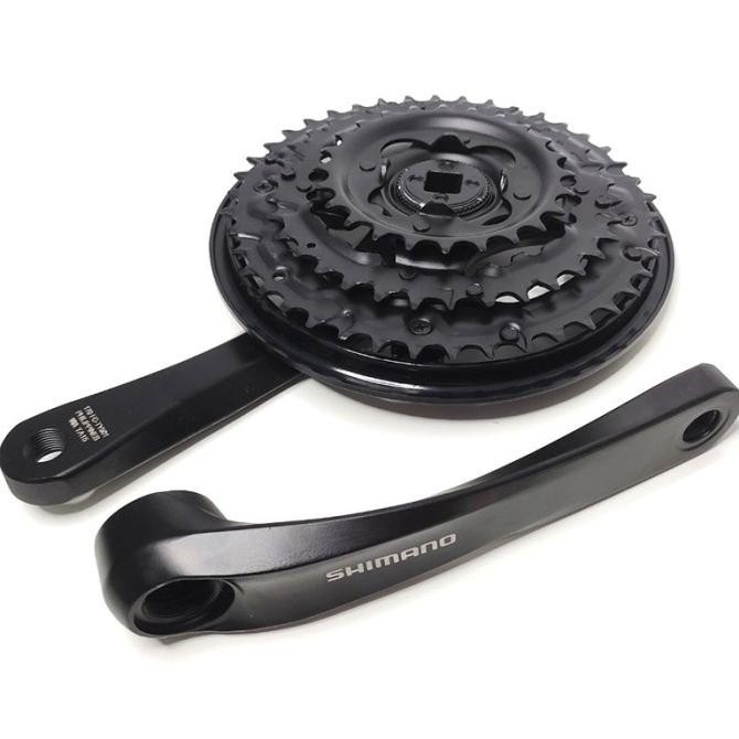 Shimano Ty501 Crank Crankset 3 X 6 7 8 Speed 42-34-24T With Guard