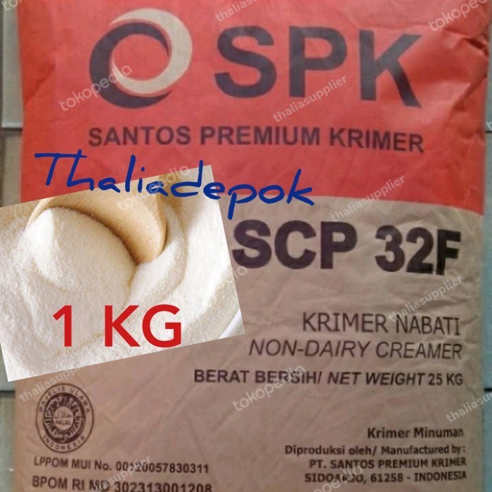 

Ready SANTOS CREAMY KRIMER PREMIUM SCP 32F, BUBUK CREAMER NON DIARY 1KG