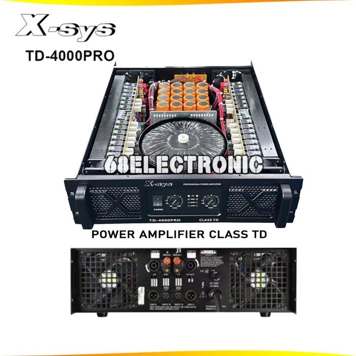 Ready X-sys Power Amplifier TD4000 PRO CLASS TD Original -Professional Power