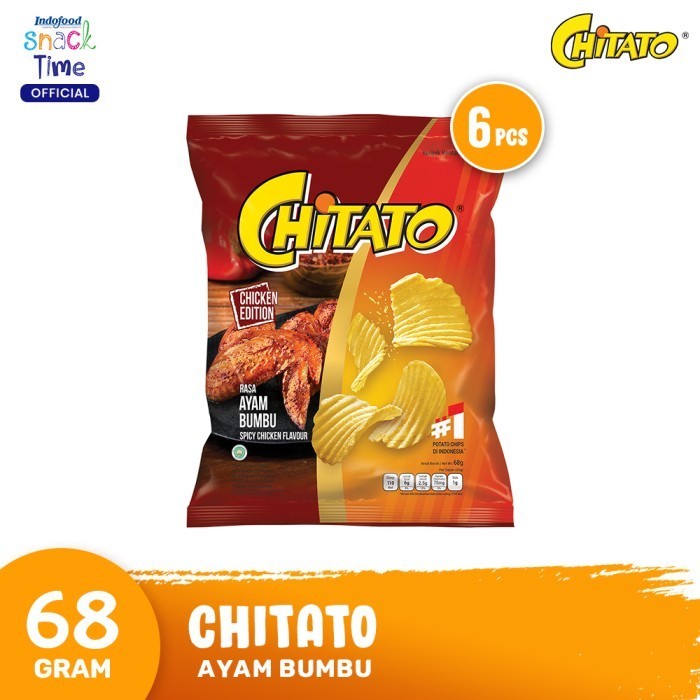 

TERMURAH Chitato Ayam Bumbu 68 Gr - 6 Pcs