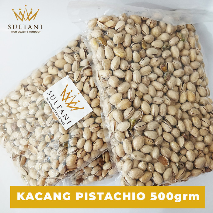 

TERPERCAYA Kacang Pistachio 500gr matang roasted salted