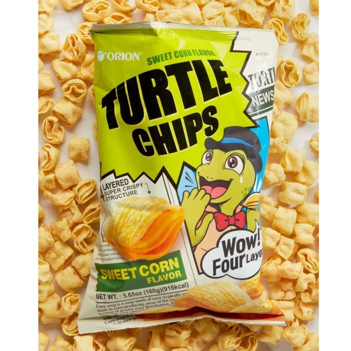 

NEW Korean Snack Orion Turtle Chip Sweet Corn Flavor 80gr