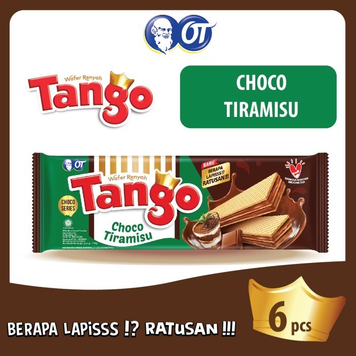 

PROMO Wafer Tango Choco Tiramisu 110GR - [Isi 6 Pcs]