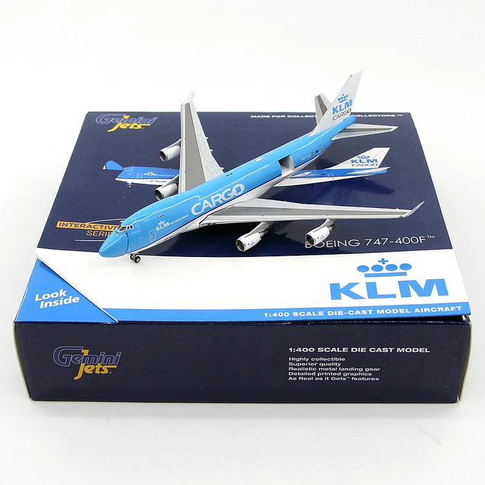 Gemini Jets Klm Cargo Boeing 747-400F Ph-Ckc Gjklm2077 Scale 1:400