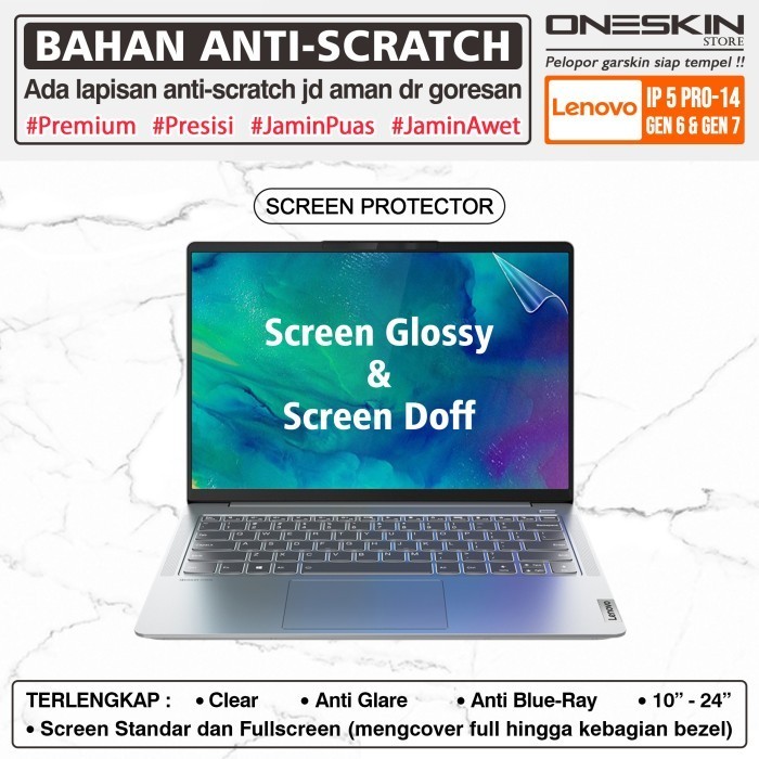 Terlaris Pelindung Screen Protector Lenovo IdeaPad Slim 5 5i Pro-14 14ACN6 Doff SALE
