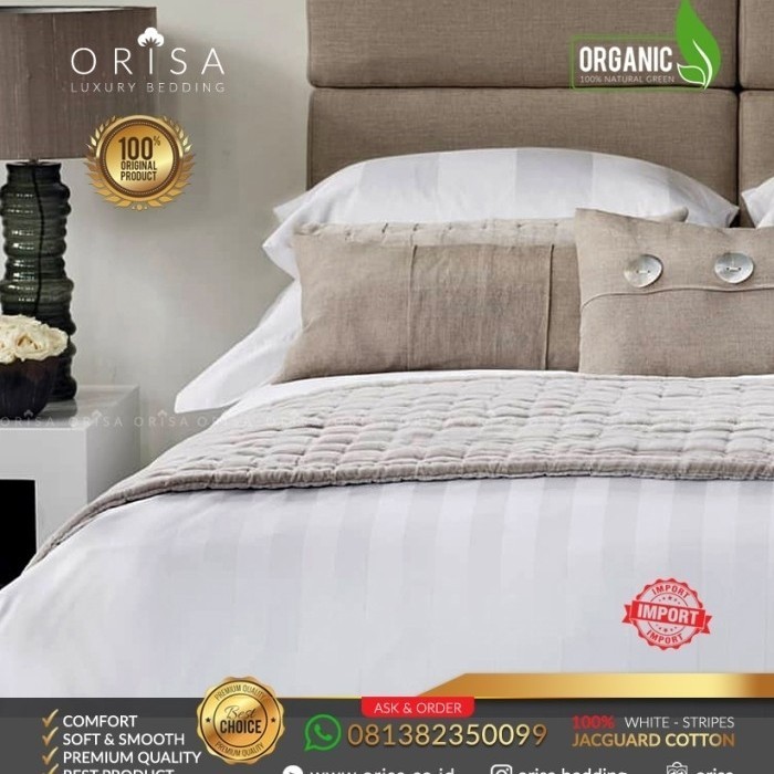 Sprei Hotel Sprei Putih Polos Sprei Putih Garis Sprei Kotak