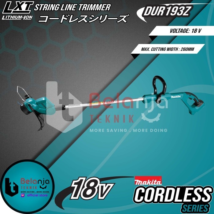 Makita Cordless String Line Trimmer Dur193Z Mesin Potong Rumput 18V