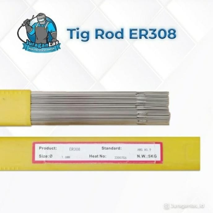 Kawat Las Argon / Tig Rod Filler Stainless Er308 Diameter 1,6Mm