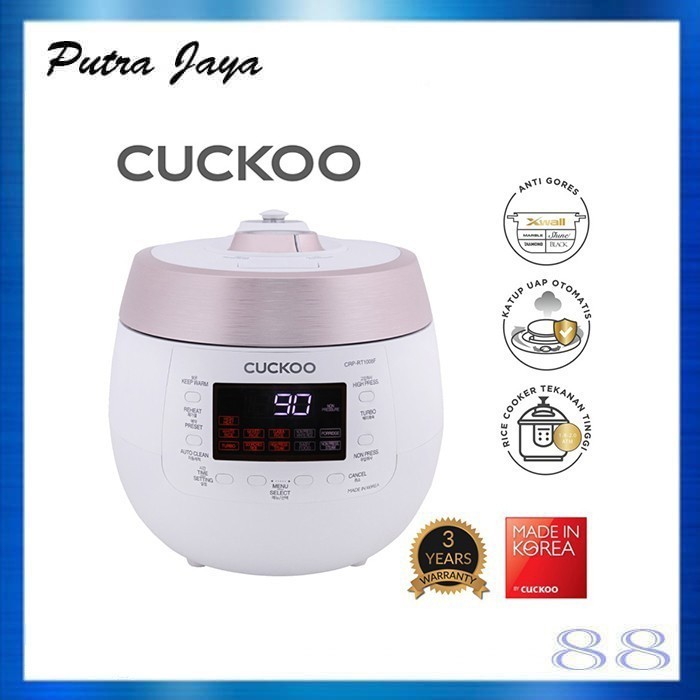 Cuckoo Twin Pressure Rice Cooker 1.8 L Crp-Rt1008F