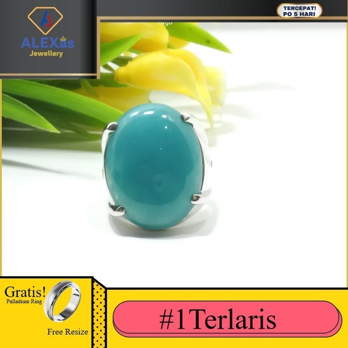 Cincin Berlian Pria Batu Bacan Asli Super Qualitalexas Berlian Platina