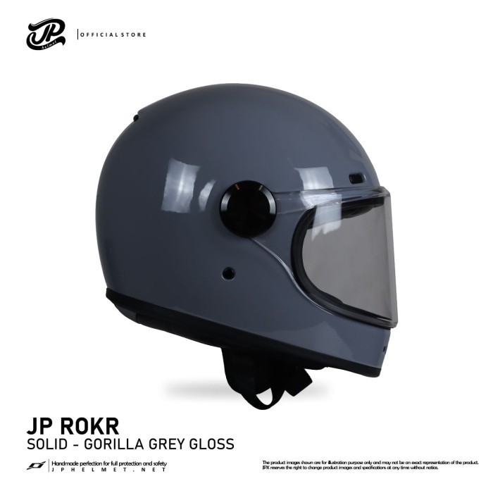 Helm Fullface Retro Jp Rokr - Solid