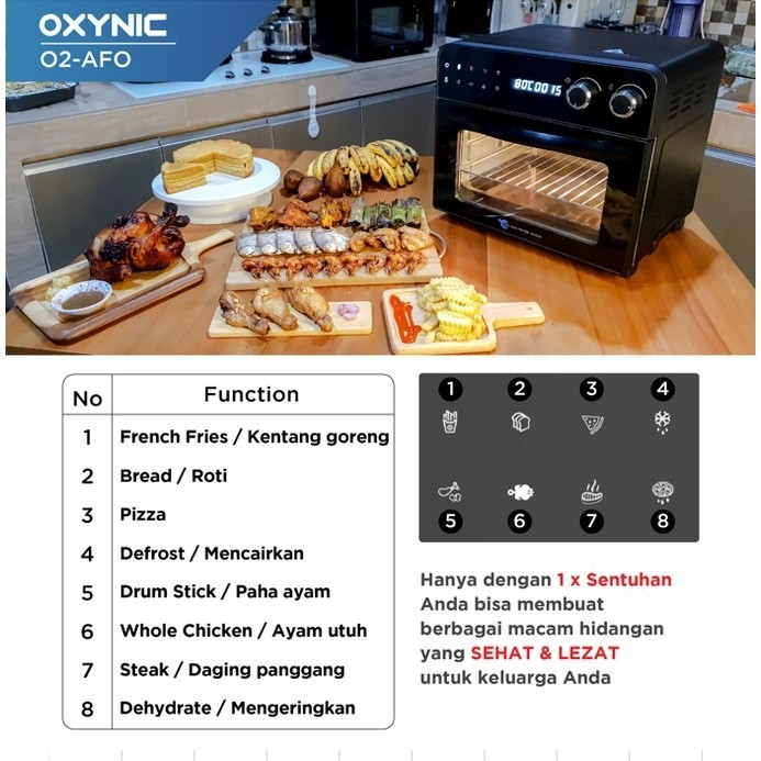 Oxynic Oven Air Fryer Listrik 02-Afo