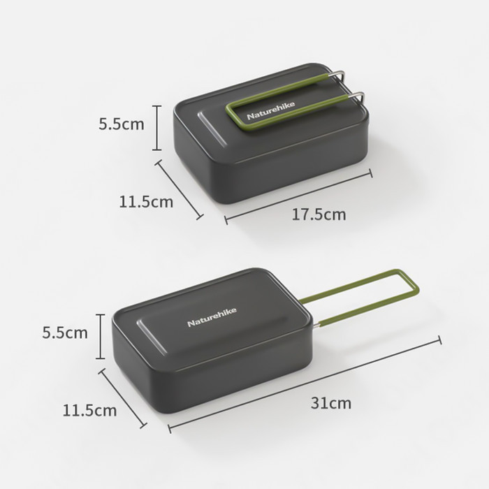 Kotak Makan Naturehike Nh21Cj011 Aluminium Alloy Lunch Box