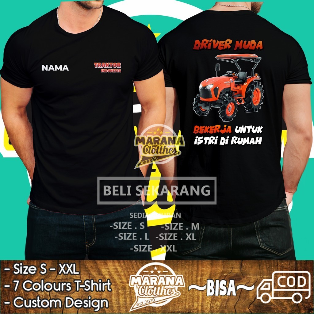 Kaos Traktor Indonesia Traktor Kubota L4018 Kata-kata Driver DB Kaos Distro