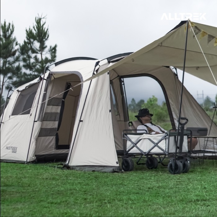 Alltrek Tenda Camping Eclipta Tunnel 4P Double Layer Waterproof Tent