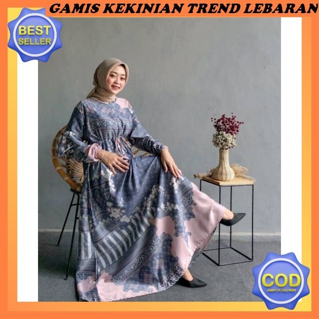 Gamiss Gemis Modis Trendi Gamias Viral Pakaian Syari Kekinian Bsju Gamis Ibuibu Gamiz Dewasa Hari Ra
