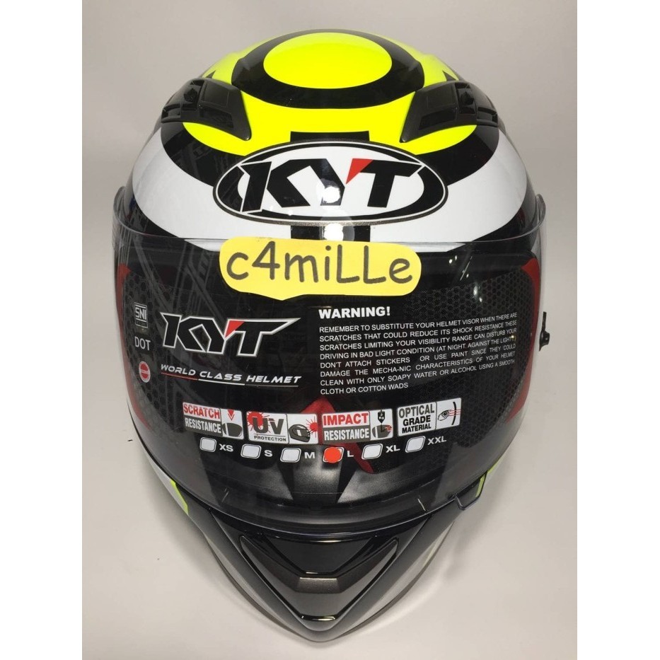 Helm Kyt Vendetta 2 Iannone 29 The Maniac Joe White Double Visor Full