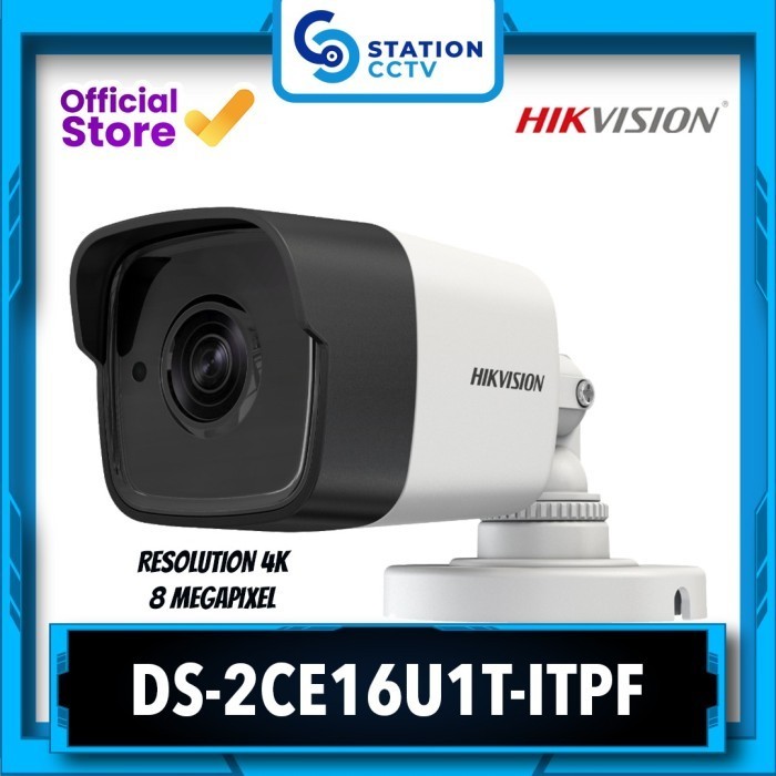 Cctv Hikvision Ds-2Ce16U1T-Itpf / Outdoor Camera 8 Mp 4K