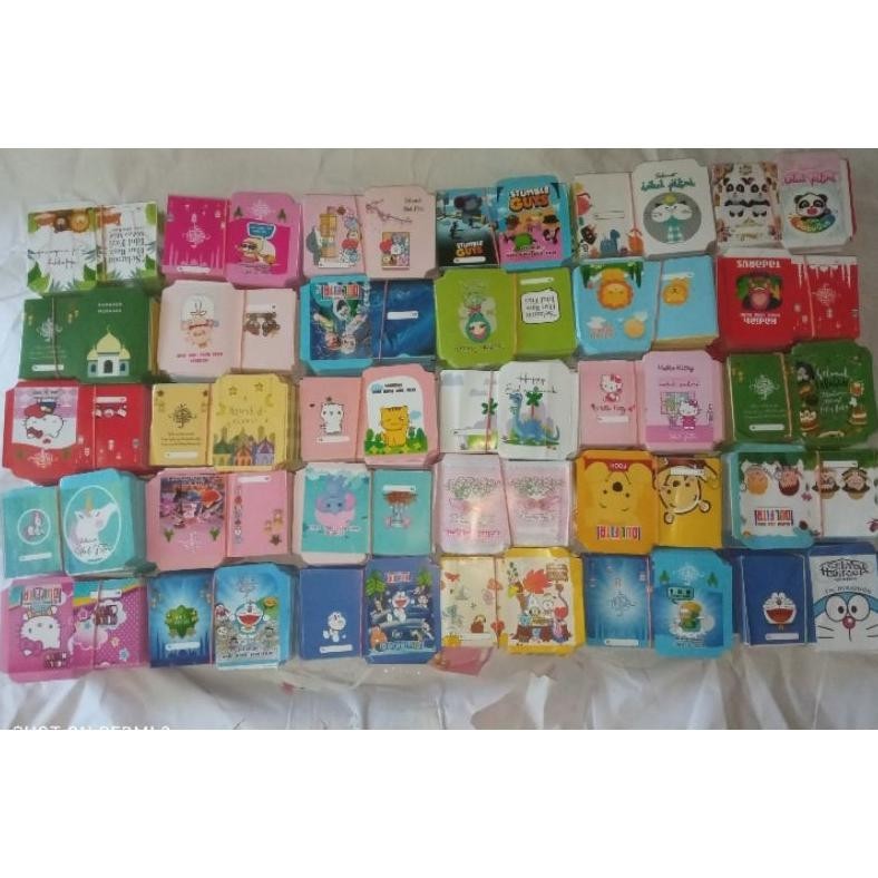 

READYY STOCK >>> AMPLOP LEBARAN KARTUN DAN SNACK MINI (6X9) ISI -+1LEMBAR