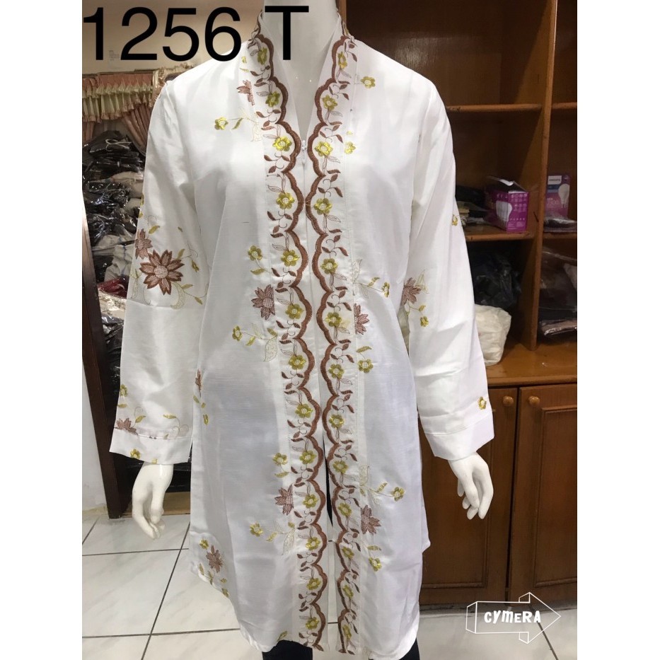 Tunik Alexuez Bordir Premium Putih/Tunik Lengan Panjang Tunik Wanita