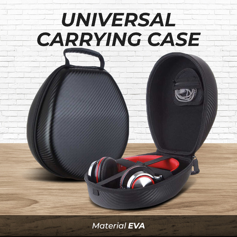 R3S Xzr Sarung Headphone Portabel Eva Universal Carrying Case - Xz24 - Black R3WS