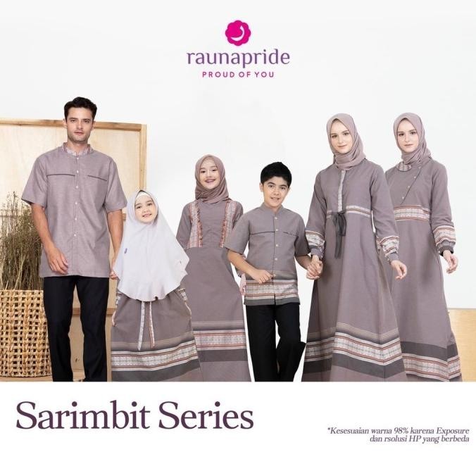 Sarimbit Sarimbit Keluarga Rauna Rgf Rkf Rrf Rgaf Rkaf 02 Coklat / Baju Couple Original