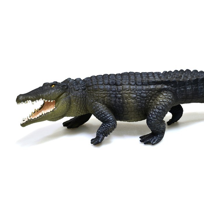Mainan Miniatur Buaya Air Asin Saltwater Croile Safari 30 Cm