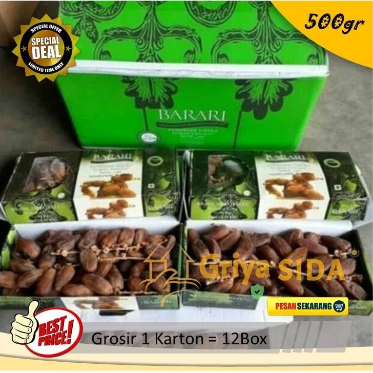 

Kurma Barari Select 500Gr Barari Alger Tunisia Kurma Barari Tangkai