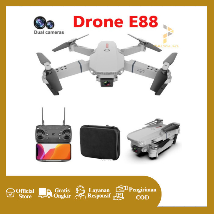 RC Drone E88 4K Camera Drone Kamera E88 Pro Dual Camera Mini Drone