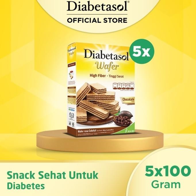 

New Sale Buy 5 Diabetasol Wafer Chocolate 2X50G Original